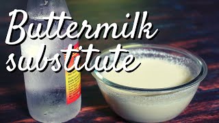 The most easiest way to make buttermilk substitute with 2 simple ingredients for baking [upl. by Aerdnac468]