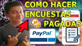 Como Contestar Encuestas Pagadas En Internet Como Ganar Dinero Por Internet 💲 [upl. by Celestyna625]