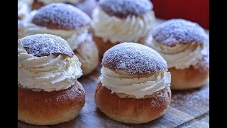 BEGINI CARA MEMBUAT SEMLA SEMLOR  HOW TO MAKE SWEDISH SEMLA SEMLOR [upl. by Pavior]