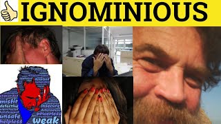 🔵 Ignominious Ignominy  Ignomonious Meaning  Ignominy Examples  Formal English Vocabulary [upl. by Kyne507]