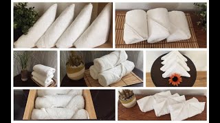 10 Ideas How to Fold a Towel Like Hotel amp Spa [upl. by Alpheus254]