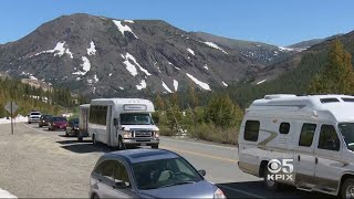 Tioga Pass Road Into Yosemite Opens After Record Winter Snowfall [upl. by Serge118]