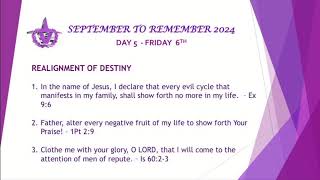 SEPTEMBER TO REMEMBER DAY 5  BISHOP DAVID OSEI QUASHIE 60924 [upl. by Nnylarac]