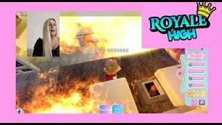 Roblox Royale High Game My Apartment is on fire [upl. by Janik]