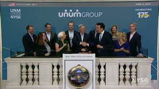 Unum Group NYSE UNM Rings The Closing Bell [upl. by Tita705]