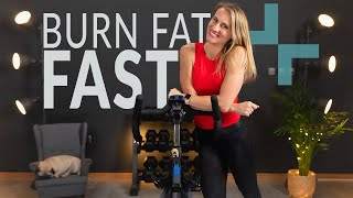 FAT BURNING Beginner Stationary Bike Workout  20 Minute [upl. by Eronaele646]