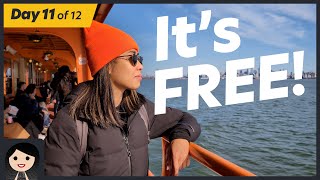 FREE New York Ferry Staten Island Ferry → Day 11 of 12 Days of Transit Vlogmas 2023 [upl. by Gonnella972]