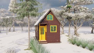 226 SQM Vertical Space Small House Design 3 x 7 M with Loft Bedroom [upl. by Annayoj]