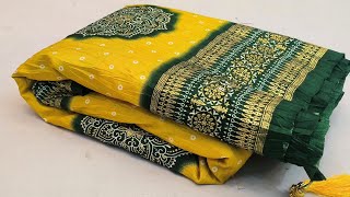 CRUCH Bandej SAREESNEW BATIK PRINT SAREESparty wear sareesnew fancy sareesaree [upl. by Gnilrac935]