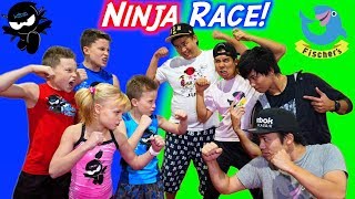 American Ninja Warrior vs Japan Ninja Warrior Race [upl. by Yelrehs]