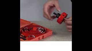 1set Hole Saw Set  8 Blades 34quot  212quot 19mm64mm Kit with Mandrel amp Hex Key [upl. by Anaul]