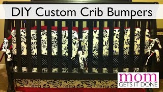 How to Make Crib Bumpers DIY simple instructions [upl. by Eek]