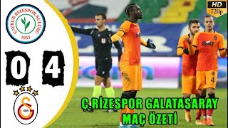 ÇRizespor 04 Galatasaray Maç Özeti  Diagne Şovv  28112020 [upl. by Adahs]