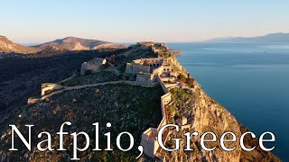 Nafplio Greece  by drone 4K nafplio [upl. by Perrins]