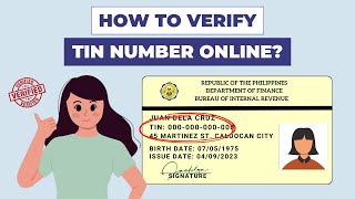 HOW TO VERIFY TIN NUMBER ONLINE UPDATED PROCESS TO VALIDATE YOUR TIN NUMBER ONLINE [upl. by Erine]