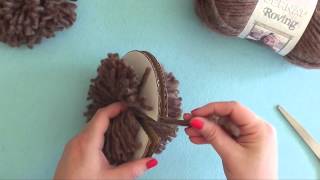 How To Make a Pompom with a Cardboard Disc [upl. by Willem524]