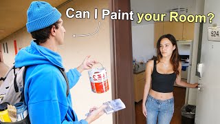 Asking College Students to Paint THEIR Bedroom… [upl. by Orlosky]