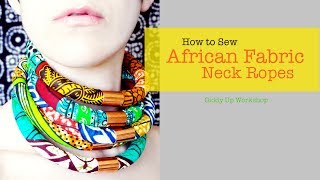 Fashion DIY African Necklace Neck Ropes [upl. by Aneleairam411]