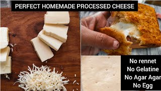 How to make Processed Cheese at home Homemade Slice CheeseCheese cubes recipeSpicenFood [upl. by Shaughnessy559]