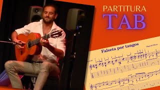 Por tangos  Diego del Morao  FALSETA partituraTAB 🎼 [upl. by Mureil]