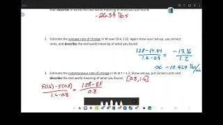 BC  Average and Instantaneous Rates of Change [upl. by Izmar]