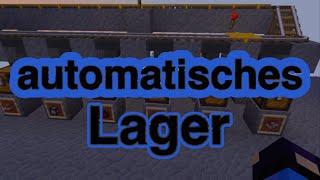 automatisches Lager in Minecraft Vanilla  Tutorial  PalmLP [upl. by Einhpets797]