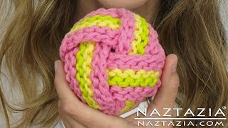 HOW to CROCHET and KNIT a BALL SCRUBBIE  DIY Tutorial for Scrubbies Scrubbers Tawashi Knots [upl. by Paulson]