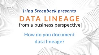 How do you document data lineage [upl. by Adnama]