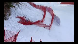 CRASH COMPILATION  GarmischPartenkirchen DH1 202021 Alpine Skiing World Cup [upl. by Einon997]