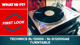 Technics SL1200G  SLG1200GAE turntable  first look at CES 2016 [upl. by Anitsirhc]