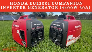 Honda EU2200I Companion Inverter 4400 Watts starting 3700 Watts Paralleled Generator Review [upl. by Anileme819]