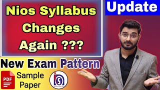 NIOS New Syllabus 2024  NIOS EXAM PATTERN and Marking Scheme niosupdate niosexam [upl. by Hy]