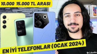 10000  15000 TL Arası En İyi Telefonlar OCAK 2024 [upl. by Losiram623]