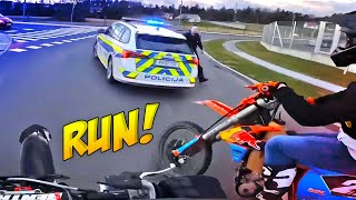 BIKERS VS COPS  Best Motorcycle Police Chases 2024 [upl. by Nagel]