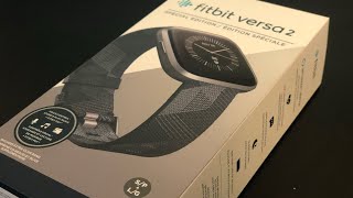 Fitbit Versa 2 Special Edition Unboxing amp Setup  How to set up a Fitbit Versa devices [upl. by Erdrich]