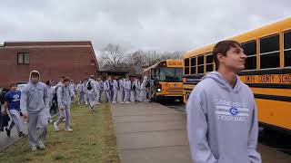 GHS Football sendoff to South Pitt [upl. by Neerhtak]