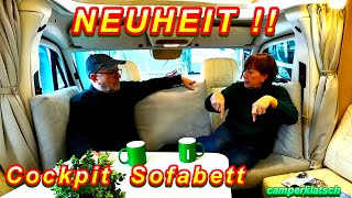 WELTNEUHEIT das 1 SOFABETT im Fahrerhaus🔥für Dein Kastenwagen Wohnmobil🔥Fiat Ducato Sprinter Ford [upl. by Devitt]