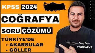 14 KPSS 2024 I Türkiyede Akarsular Ve Göller I SORU ÇÖZÜMÜ I Enes Hoca kpsscoğrafya kpss2024 [upl. by Tenaj]