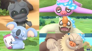 Shiny Komala Costumed Slakoth Debut amp Catching Marshadow in Pokemon GO [upl. by Franek]