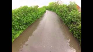 Minor flooding Worle Weston super Mare Somerset May 2012 [upl. by Cchaddie38]