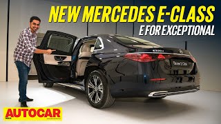 2024 MercedesBenz EClass  Bigger techier comfier  Walkaround  Autocar India [upl. by Hirai]