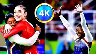 Simone BILES🇺🇸🥇BTS AA Win 2016 Rio Olympics NBC4K [upl. by Cohin]