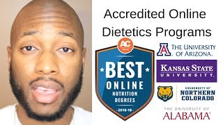 Online Dietetics Programs That are Accredited [upl. by Rfinnej]