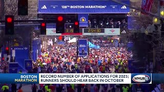 Record number of applications received for 2025 Boston Marathon [upl. by Rudolph]