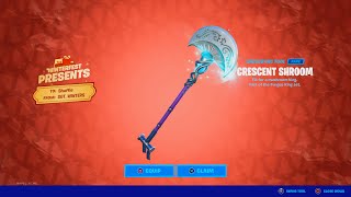 HOW TO GET 15th PRESENT IN FORTNITE Crescent Shroom Pickaxe [upl. by Ahsim]