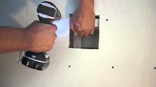 Drywall Tips amp TricksHow to patch a holedoor knob patch The pros way drywall taping mudding [upl. by Odragde]