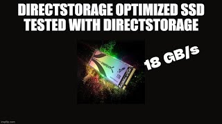 DirectStorage test of the Sabrent Rocket 4 PlusG with Phison IO Technology Firmware [upl. by Ameer]