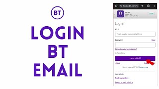 How to Login BT Email 2023  BT Email Sign in [upl. by Haidabez527]