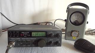 Radio Shack HTX 100 10 meter SSB vintage ham transceiver [upl. by Nnaylime]