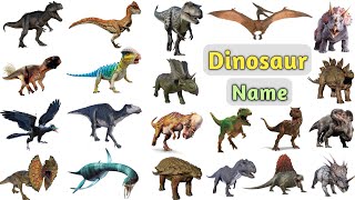 Dinosaurs Vocabulary ll 75 Dinosaurs Name in English With Pictures ll Jurassic World Dinosaur Name [upl. by Jonna]